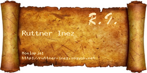Ruttner Inez névjegykártya